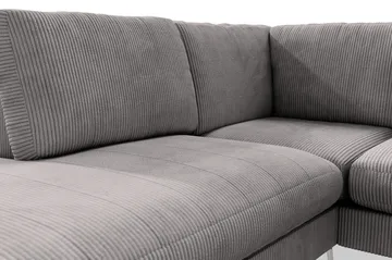 Ocean Lyx 4-seters Venstrevendt L-formet Sjeselongsofa i Manchester - Mørk grå - Møbler - Sofaer - Sofaer med sjeselong - 4 seters sofa med divan