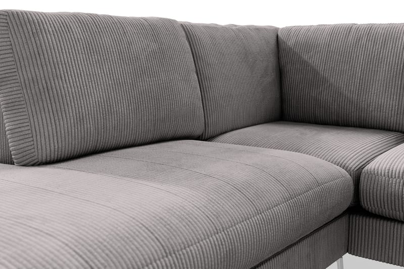 Ocean Lyx 4-seters Venstrevendt L-formet Sjeselongsofa i Manchester - Mørk grå - Møbler - Sofaer - Sofaer med sjeselong - 4 seters sofa med divan