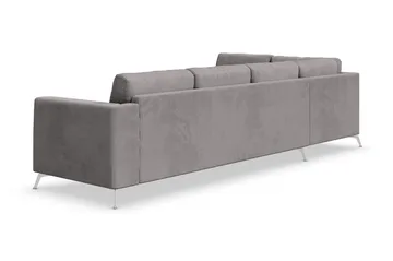 Ocean Lyx 4-seters Venstrevendt L-formet Sjeselongsofa i Manchester - Mørk grå - Møbler - Sofaer - Sofaer med sjeselong - 4 seters sofa med divan