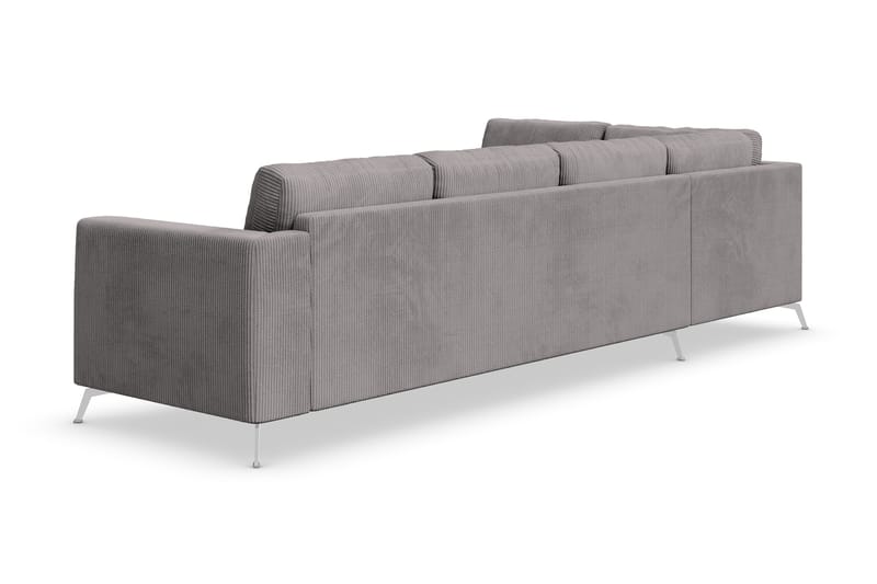 Ocean Lyx 4-seters Venstrevendt L-formet Sjeselongsofa i Manchester - Mørk grå - Møbler - Sofaer - Sofaer med sjeselong - 4 seters sofa med divan