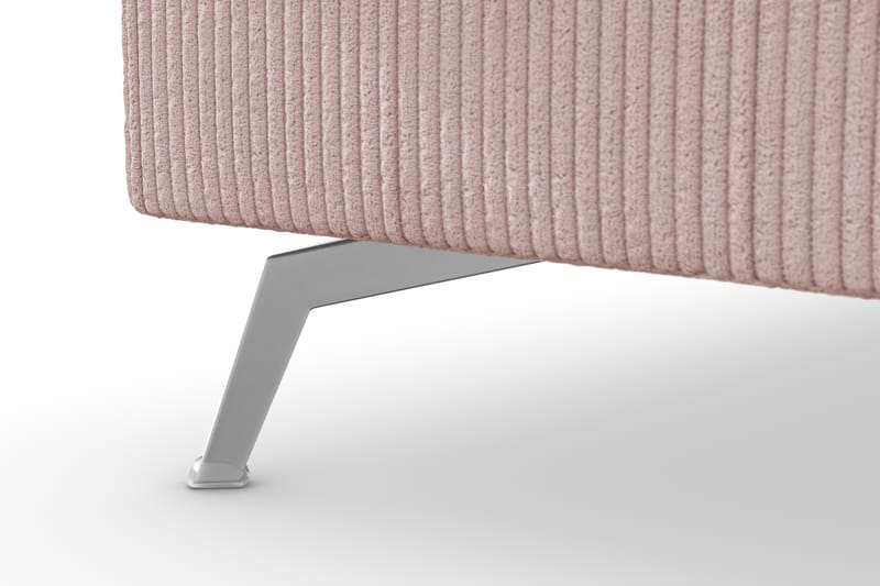 Ocean Lyx 4-seters Venstrevendt L-formet Sjeselongsofa i Manchester - Rosa - Møbler - Sofaer - Sofaer med sjeselong - 4 seters sofa med divan