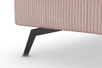 Ocean Lyx 4-seters Venstrevendt L-formet Sjeselongsofa i Manchester - Rosa - Møbler - Sofaer - Sofaer med sjeselong - 4 seters sofa med divan