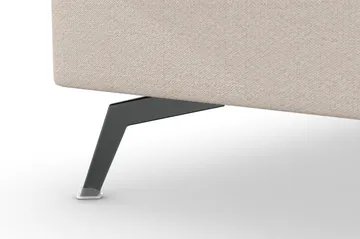 Ocean Lyx 4-seters Venstrevendt L-formet Sjeselongsofa i Stoff - Beige - Møbler - Sofaer - Sofaer med sjeselong - 4 seters sofa med divan