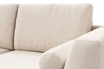 Ocean Lyx 4-seters Venstrevendt L-formet Sjeselongsofa i Stoff - Beige - Møbler - Sofaer - Sofaer med sjeselong - 4 seters sofa med divan