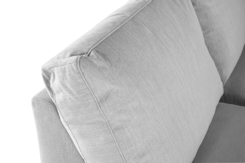 Ocean Lyx 4-seters Venstrevendt L-formet Sjeselongsofa i Stoff - Grå - Møbler - Sofaer - Sofaer med sjeselong - 4 seters sofa med divan