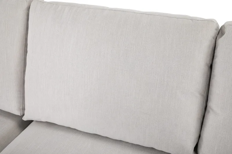 Ocean Lyx 4-seters Venstrevendt L-formet Sjeselongsofa i Stoff - Lys grå - Møbler - Sofaer - Sofaer med sjeselong - 4 seters sofa med divan