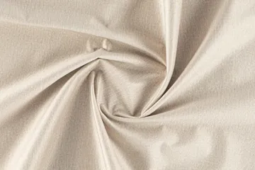 Ocean Lyx 6-seters Høyrevendt U-formet Sofa med Divan og Sjeselong + Fotskammel i Fløyel - Beige - Møbler - Sofaer - Fløyelssofaer