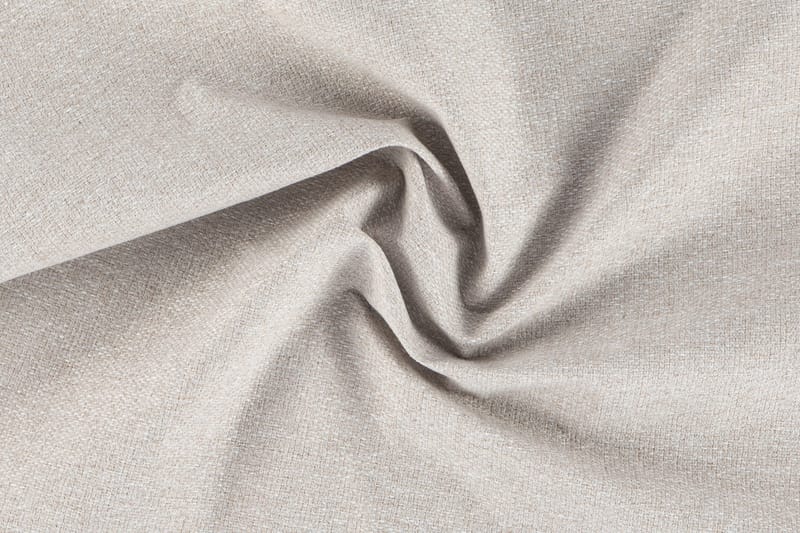 Ocean Lyx 6-seters Høyrevendt U-formet Sofa med Divan og Sjeselong + Fotskammel i Stoff - Beige - Møbler - Sofaer - U-sofa