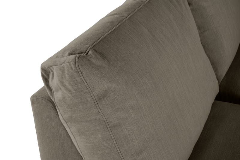 Ocean Lyx 6-seters Venstrevendt U-formet Sofa med Divan og Sjeselong + Fotskammel i Stoff - Mørkegrønn - Møbler - Sofaer - Sofaer med sjeselong