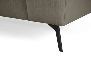 Ocean Lyx 6-seters Venstrevendt U-formet Sofa med Divan og Sjeselong + Fotskammel i Stoff - Mørkegrønn - Møbler - Sofaer - Sofaer med sjeselong