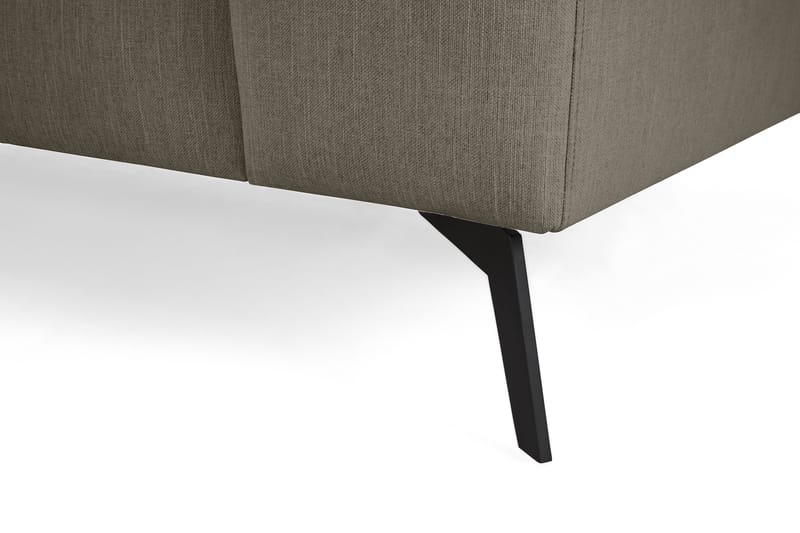 Ocean Lyx 6-seters Venstrevendt U-formet Sofa med Divan og Sjeselong + Fotskammel i Stoff - Mørkegrønn - Møbler - Sofaer - Sofaer med sjeselong