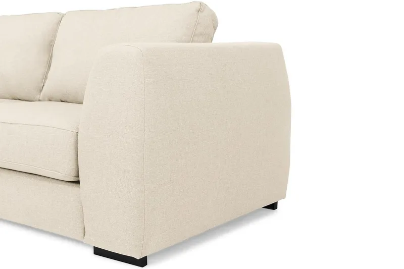 Optus 3-seters Sofa med Sjeselong Venstre - Beige - Møbler - Sofaer - Sofaer med sjeselong - 3 seters sofa med divan