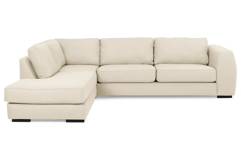Optus 3-seters Sofa med Sjeselong Venstre - Beige - Møbler - Sofaer - Sofaer med sjeselong - 3 seters sofa med divan