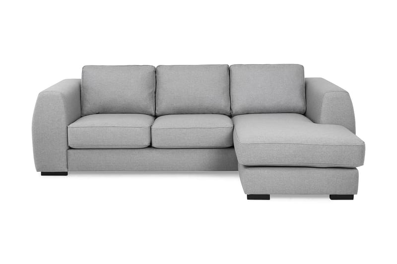 Optus 3-seters Vendbar L-formet Sjeselongsofa i Stoff - Lys grå - Møbler - Sofaer - Sofaer med sjeselong - 3 seters sofa med divan