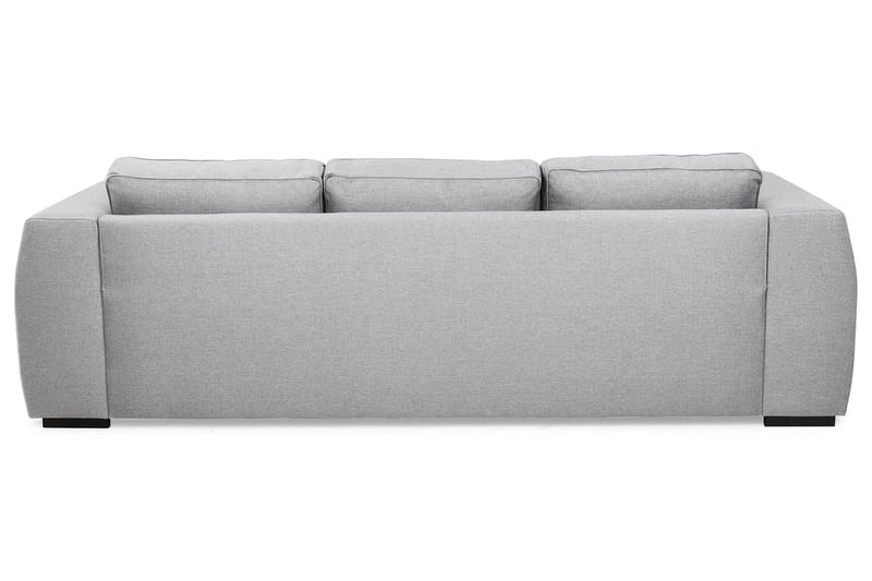 Optus 3-seters Vendbar L-formet Sjeselongsofa i Stoff - Lys grå - Møbler - Sofaer - Sofaer med sjeselong - 3 seters sofa med divan