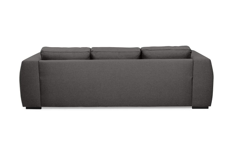 Optus 3-seters Vendbar L-formet Sjeselongsofa i Stoff - Mørk grå - Møbler - Sofaer - Sofaer med sjeselong - 3 seters sofa med divan