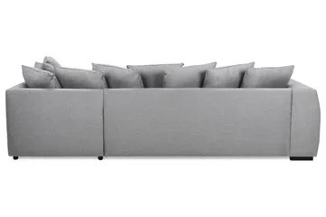 Optus 4-seters Høyrevendt L-formet Sjeselongsofa i Stoff inkl. Pynteputer - Lys grå - Møbler - Sofaer - Sofaer med sjeselong - 3 seters sofa med divan
