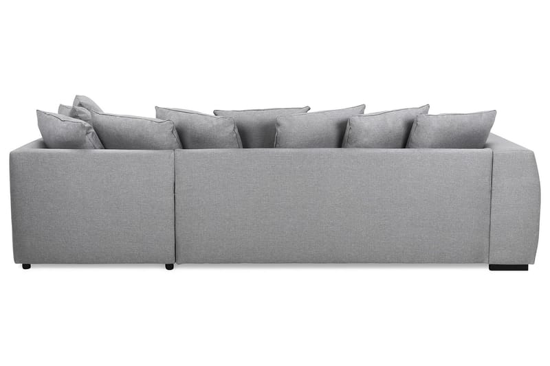 Optus 4-seters Høyrevendt L-formet Sjeselongsofa i Stoff inkl. Pynteputer - Lys grå - Møbler - Sofaer - Sofaer med sjeselong - 3 seters sofa med divan