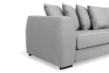 Optus 4-seters Høyrevendt L-formet Sjeselongsofa i Stoff inkl. Pynteputer - Lys grå - Møbler - Sofaer - Sofaer med sjeselong - 3 seters sofa med divan