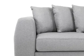 Optus 4-seters Høyrevendt L-formet Sjeselongsofa i Stoff inkl. Pynteputer - Lys grå - Møbler - Sofaer - Sofaer med sjeselong - 3 seters sofa med divan