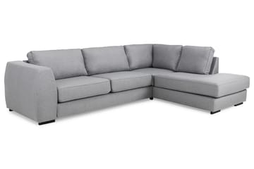 Optus 4-seters Høyrevendt L-formet Sjeselongsofa i Stoff - Lys grå - Møbler - Sofaer - Sofaer med sjeselong - 3 seters sofa med divan