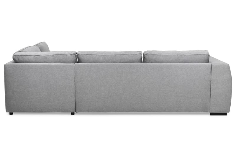 Optus 4-seters Høyrevendt L-formet Sjeselongsofa i Stoff - Lys grå - Møbler - Sofaer - Sofaer med sjeselong - 3 seters sofa med divan