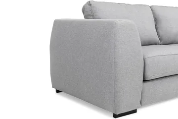 Optus 4-seters Høyrevendt L-formet Sjeselongsofa i Stoff - Lys grå - Møbler - Sofaer - Sofaer med sjeselong - 3 seters sofa med divan