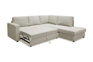 Paris U-Sovesofa - Beige - Møbler - Sofaer - Sofaer med sjeselong - 4 seters sofa med divan