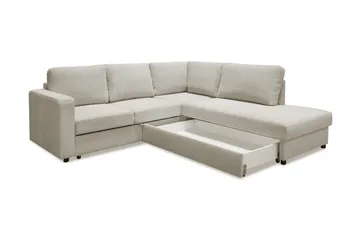 Paris U-Sovesofa - Beige - Møbler - Sofaer - Sofaer med sjeselong - 4 seters sofa med divan