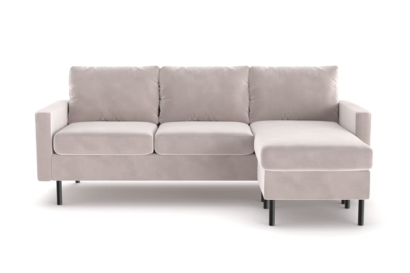 Peppe 3-seters Vendbar L-formet Divansofa i Manchester, Beige