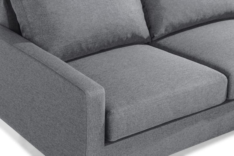 Peppe 3-seters Vendbar L-formet Divansofa i Stoff - Lys grå - Møbler - Sofaer - Sofaer med sjeselong - 3 seters sofa med divan