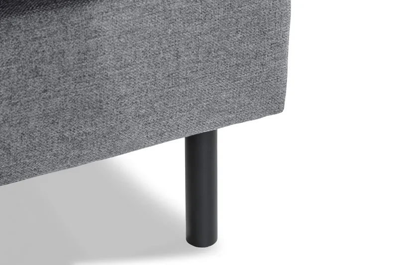 Peppe 3-seters Vendbar L-formet Divansofa i Stoff - Lys grå - Møbler - Sofaer - Sofaer med sjeselong - 3 seters sofa med divan