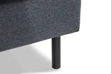 Peppe 3-seters Vendbar L-formet Divansofa i Stoff - Mørk grå - Møbler - Sofaer - Sofaer med sjeselong - 3 seters sofa med divan