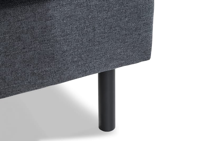 Peppe 3-seters Vendbar L-formet Divansofa i Stoff - Mørk grå - Møbler - Sofaer - Sofaer med sjeselong - 3 seters sofa med divan