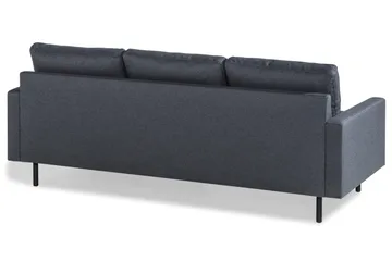 Peppe 3-seters Vendbar L-formet Divansofa i Stoff - Mørk grå - Møbler - Sofaer - Sofaer med sjeselong - 3 seters sofa med divan