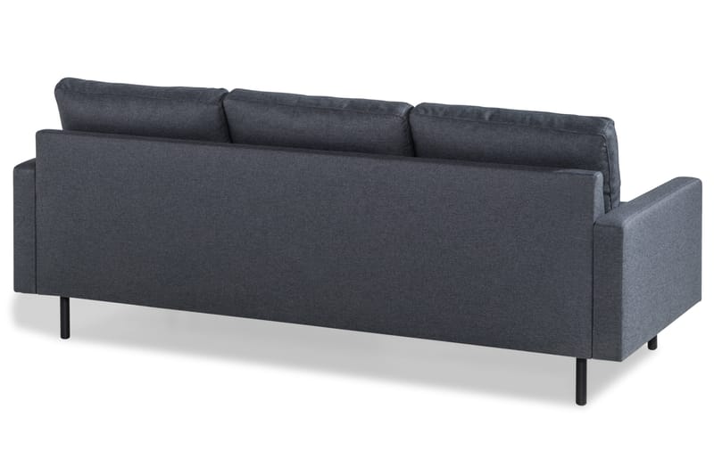 Peppe 3-seters Vendbar L-formet Divansofa i Stoff - Mørk grå - Møbler - Sofaer - Sofaer med sjeselong - 3 seters sofa med divan