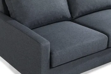 Peppe 3-seters Vendbar L-formet Divansofa i Stoff - Mørk grå - Møbler - Sofaer - Sofaer med sjeselong - 3 seters sofa med divan