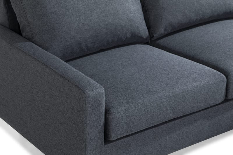 Peppe 3-seters Vendbar L-formet Divansofa i Stoff - Mørk grå - Møbler - Sofaer - Sofaer med sjeselong - 3 seters sofa med divan