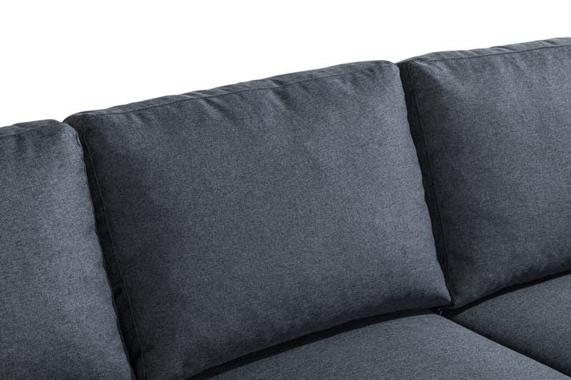 Peppe 3-seters Vendbar L-formet Divansofa i Stoff - Mørk grå - Møbler - Sofaer - Sofaer med sjeselong - 3 seters sofa med divan