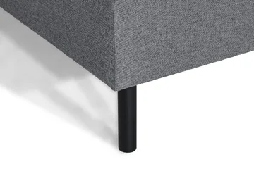 Peppe 4-seters Høyrevendt L-formet Sjeselongsofa i Stoff - Lys grå - Møbler - Sofaer - Sofaer med sjeselong - 4 seters sofa med divan