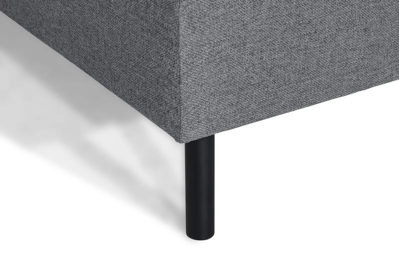 Peppe 4-seters Høyrevendt L-formet Sjeselongsofa i Stoff - Lys grå - Møbler - Sofaer - Sofaer med sjeselong - 4 seters sofa med divan