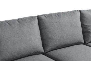 Peppe 4-seters Høyrevendt L-formet Sjeselongsofa i Stoff - Lys grå - Møbler - Sofaer - Sofaer med sjeselong - 4 seters sofa med divan