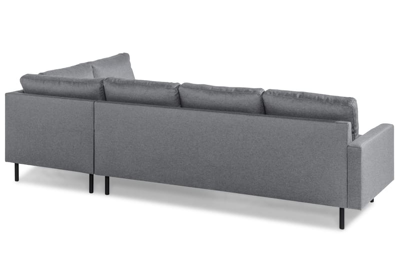 Peppe 4-seters Høyrevendt L-formet Sjeselongsofa i Stoff - Lys grå - Møbler - Sofaer - Sofaer med sjeselong - 4 seters sofa med divan