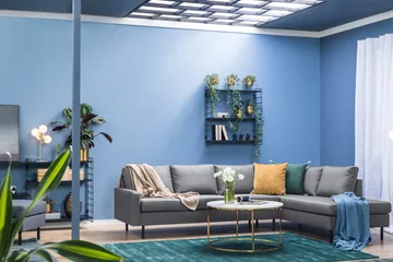 Peppe 4-seters Høyrevendt L-formet Sjeselongsofa i Stoff - Lys grå - Møbler - Sofaer - Sofaer med sjeselong - 4 seters sofa med divan