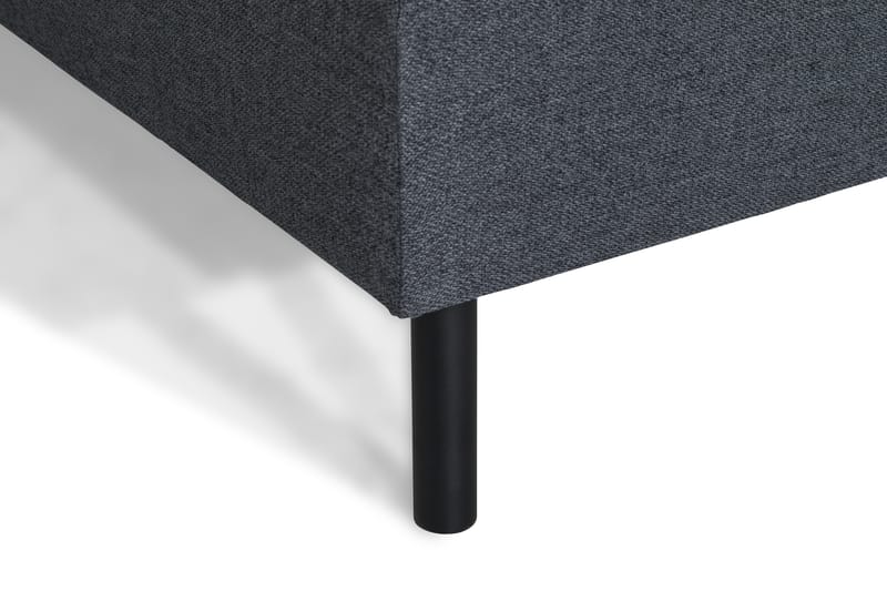 Peppe 4-seters Høyrevendt L-formet Sjeselongsofa i Stoff - Mørk grå - Møbler - Sofaer - Sofaer med sjeselong - 4 seters sofa med divan