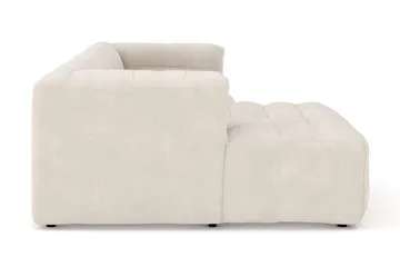 Puffy 3-seters boblete sofa med divan venstre - Beige - Møbler - Sofaer - Sofaer med sjeselong - 3 seters sofa med divan