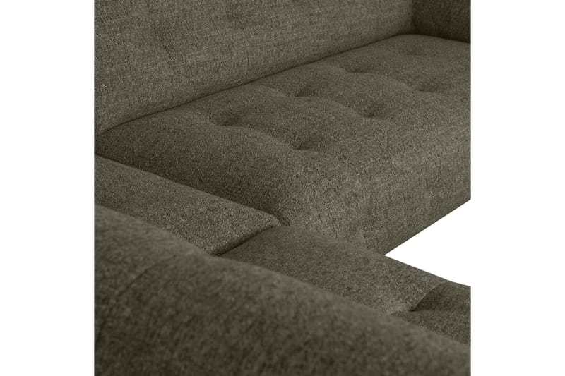 Ranta Sofa med Sjeselong 3-seter - Grønnmelange - Møbler - Sofaer - Sofaer med sjeselong - 3 seters sofa med divan