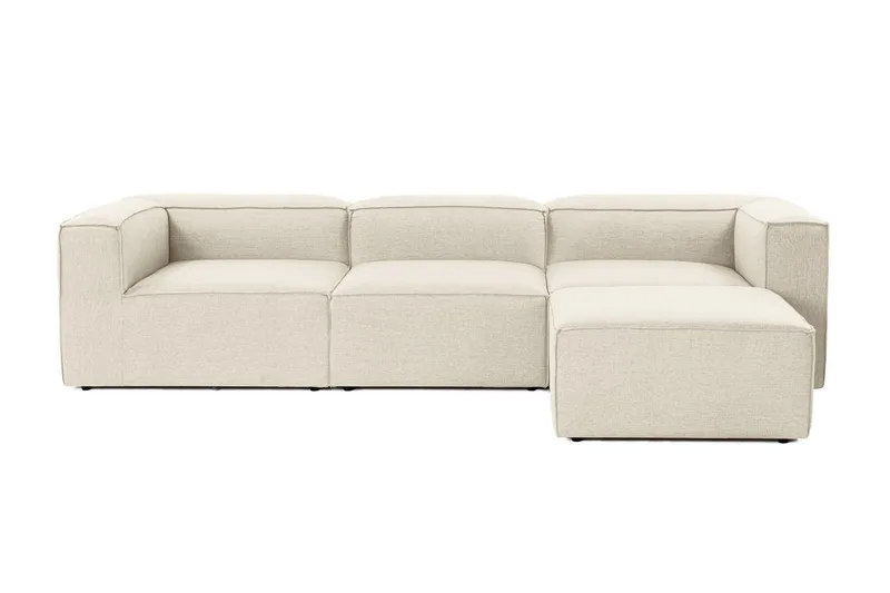 Redlands Sofa med Sjeselong 3-seter, Ecru