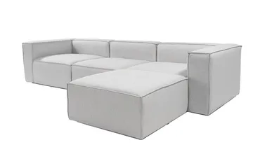 Redlands Sofa med Sjeselong 3-seter - Grå - Møbler - Sofaer - Sofaer med sjeselong - 3 seters sofa med divan