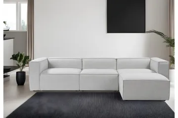 Redlands Sofa med Sjeselong 3-seter - Grå - Møbler - Sofaer - Sofaer med sjeselong - 3 seters sofa med divan